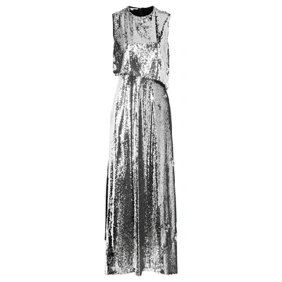 Shop Stella Mccartney Merredin Silver Sequin Maxi Dress