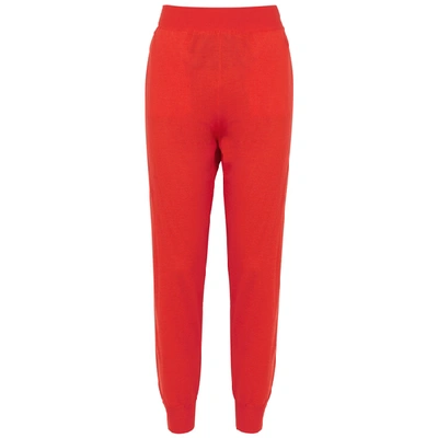 Shop Stella Mccartney Red Wool Sweatpants