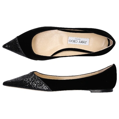 Shop Jimmy Choo Classic Ballet Flats Love Flat In Black