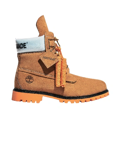 Shop Readymade X Timberland Worker Boots In Beige