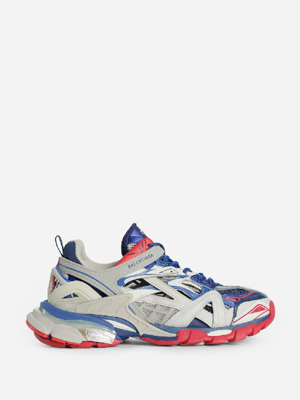 all blue balenciaga runners