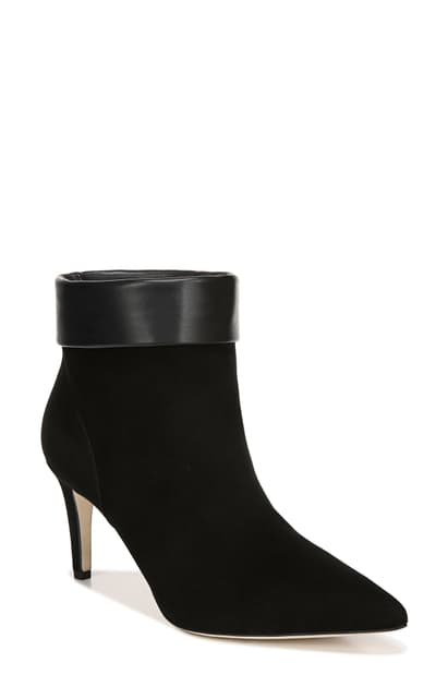 via spiga black suede booties