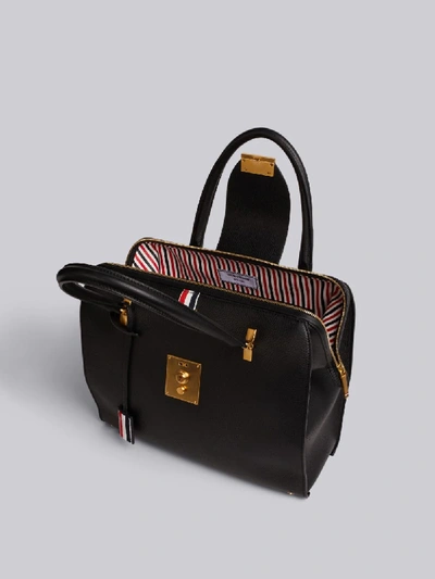 Shop Thom Browne Deerskin Exclusive Mrs. Thom Bag In Black