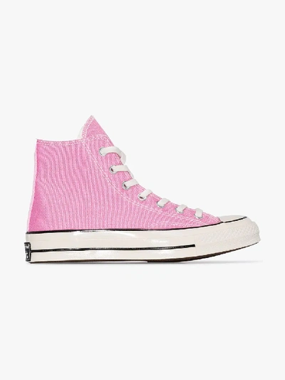Shop Converse Pink Chuck Taylor 70 High Top Sneakers