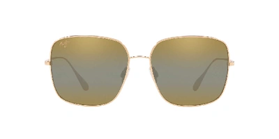 Shop Maui Jim Woman Sunglasses 546 Triton In Gold