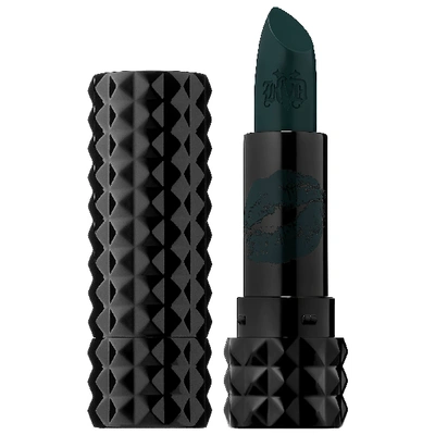 Shop Kat Von D Studded Kiss Crème Lipstick Deep Teal 0.12 oz/ 3.4 G