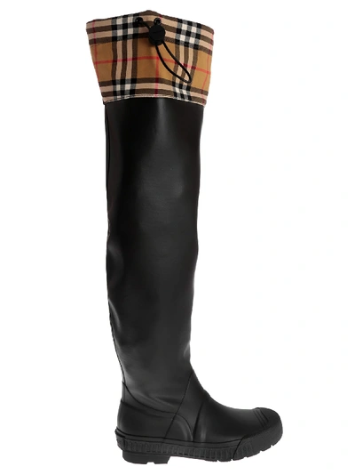 Shop Burberry Lf Freedie Over-the-knee Boots