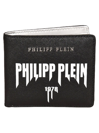 Shop Philipp Plein Rock Wallet In Nero/argento