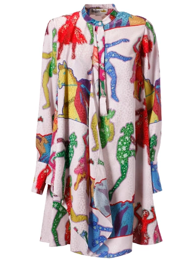 Shop Stella Mccartney Printed Dress In Multicolor