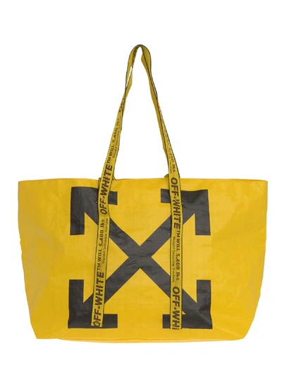 Shop Off-white Handbag In Yellow