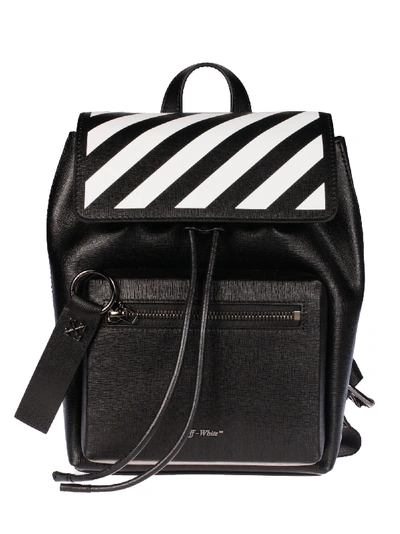 Shop Off-white Diag Binder Backpack In Black/white