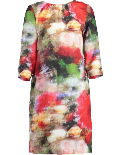 Shop Adam Lippes Multi-color Floral Print Dress