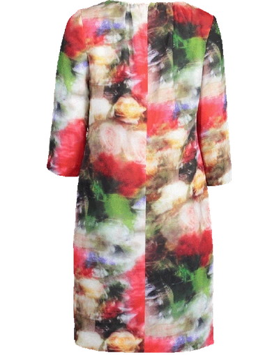 Shop Adam Lippes Multi-color Floral Print Dress
