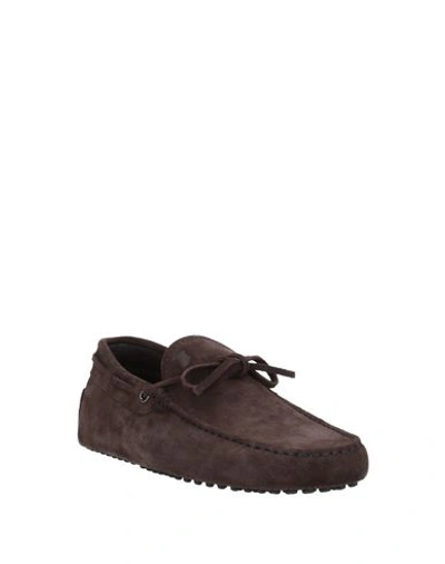 Tod's Suede Loafers In Brown