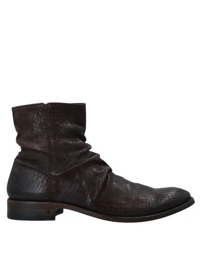 Shop John Varvatos Boots In Dark Brown
