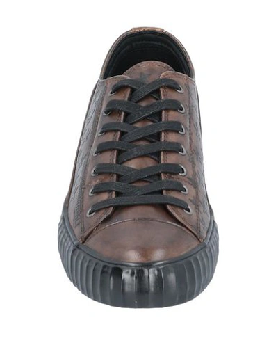 Shop John Varvatos Sneakers In Dark Brown