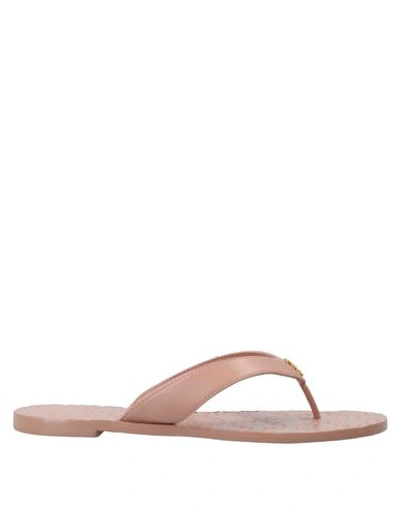 Shop Tory Burch Flip Flops In Pastel Pink