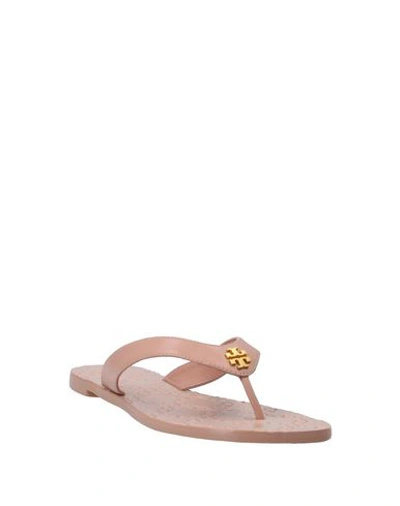 Shop Tory Burch Flip Flops In Pastel Pink