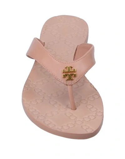 Shop Tory Burch Flip Flops In Pastel Pink