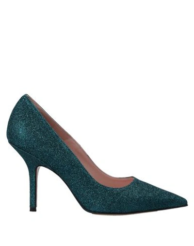 Shop Anna F Pump In Deep Jade