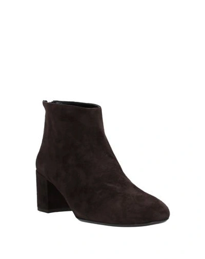 Shop Anna F Ankle Boot In Dark Brown