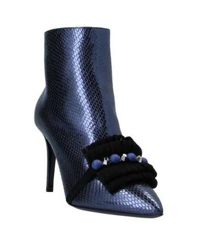 Shop Pollini Ankle Boots In Blue
