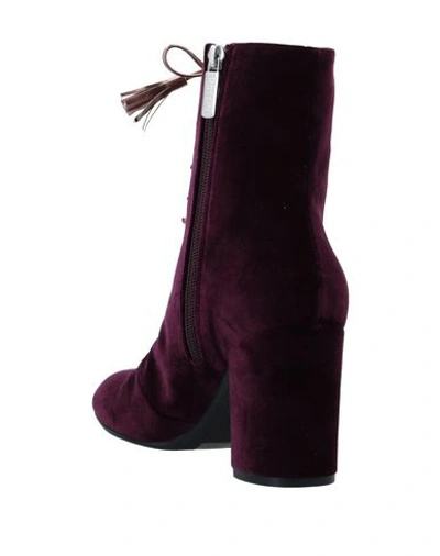 Pollini Ankle Boots In Purple