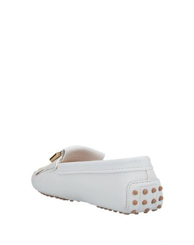 Shop Tod's Woman Loafers White Size 5 Soft Leather