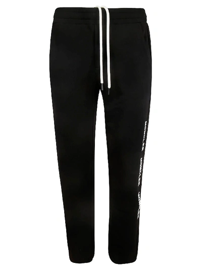 Shop Moncler Side Logo Track Pants In Nero