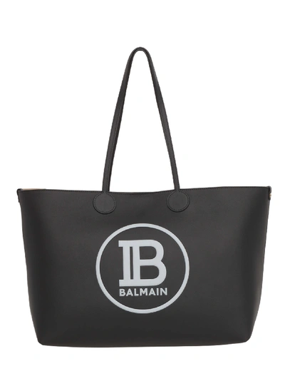 Shop Balmain Paris Shoulder Bag In Black