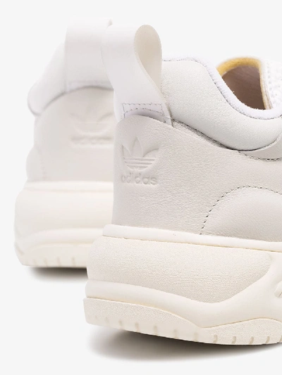Shop Adidas Originals Adidas White Supercourt 90s Leather Sneakers