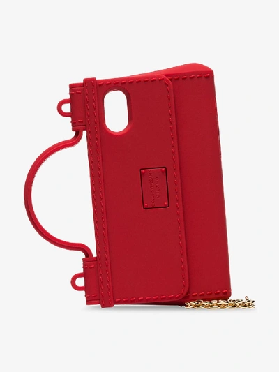 Shop Dolce & Gabbana Red Bag And Chain Iphone X Case