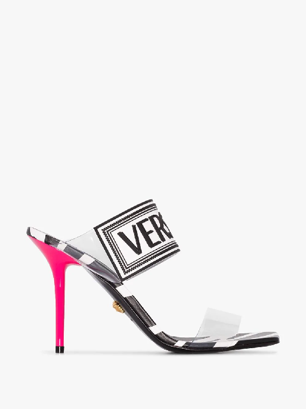 versace transparent heels