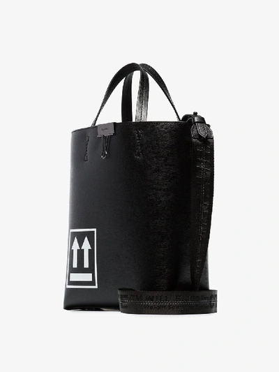 Shop Off-white Logo Print Tote Bag In Black