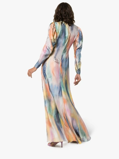 Shop Sies Marjan Virginia Silk Maxi Dress In Multicolour