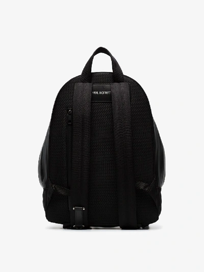 Shop Neil Barrett Black Thunderbolt Print Backpack