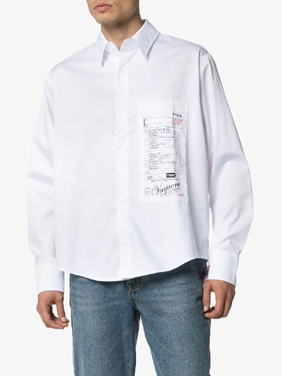 Shop Vaquera Dry Clean Order Form Shirt In White