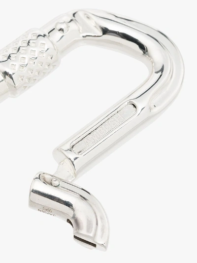 Shop Ambush Silver Tone Carabiner Hoop Earrings