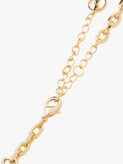 Shop Anissa Kermiche Gold-plated Duel Pearl Anklet