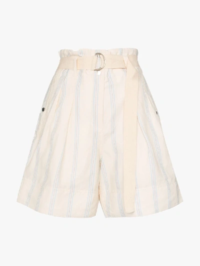 Shop 3x1 Lee Mathews Madox Pleated Shorts In White