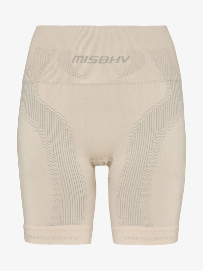 Shop Misbhv Sport Knit Compression Shorts In Neutrals