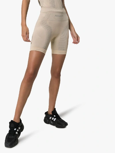 Shop Misbhv Sport Knit Compression Shorts In Neutrals