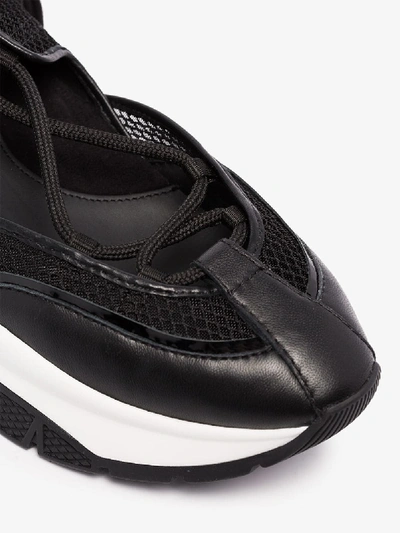 Shop Jimmy Choo Black Michigan Chunky Sneakers