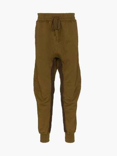 Shop Haider Ackermann Moonshape Perth Cotton Sweatpants In Brown