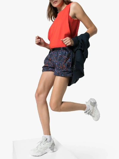 Shop Nike Womens Blue Printed Running Shorts