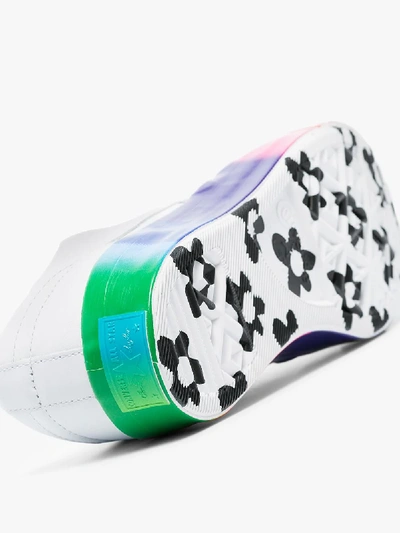 Shop Converse X Golf Le Fleur* White Rainbow Sole Leather Sneakers