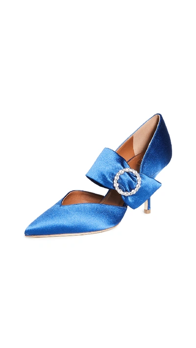 Shop Malone Souliers Maite Crystal Ms Pumps 70mm In Blue