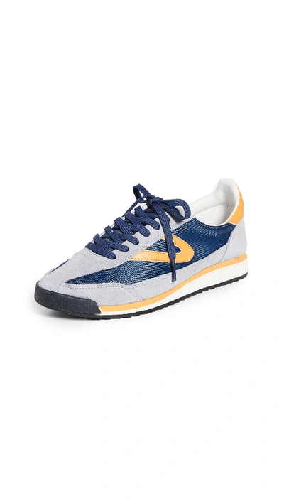 Shop Tretorn Rawlins 2 Sneakers In Stone Blue/oltremare/marigold