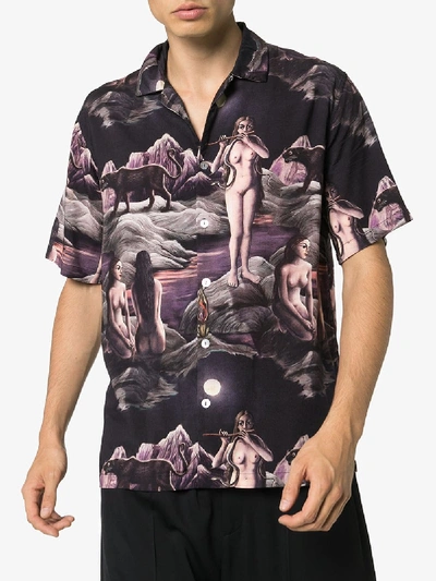 Shop Endless Joy Black And Purple Graphic Print Shirt
