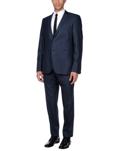 Shop Pierre Balmain Suits In Dark Blue